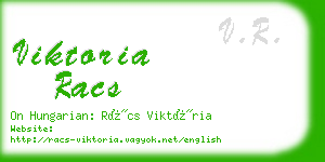 viktoria racs business card